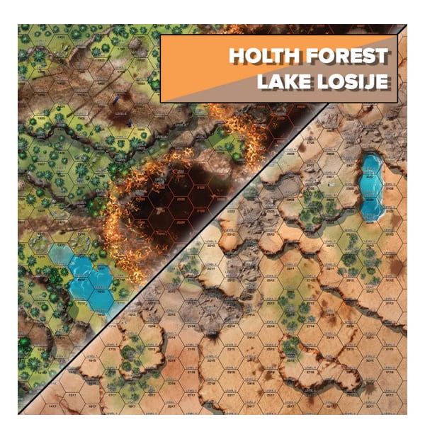 BattleTech: Battlemat: Holth Frost/Lake Losiije