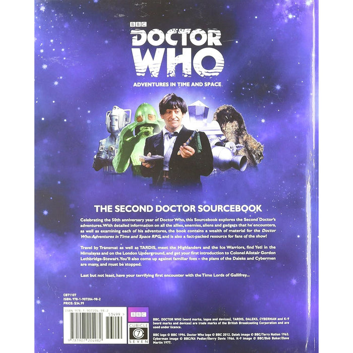 DOCTOR WHO RPG THE SECOND DOCTOR SOURCEBOOK NEW - Tistaminis