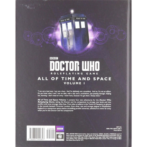 DOCTOR WHO RPG ALL OF TIME AND SPACE VOLUME 1 New - Tistaminis