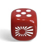 Chessex Opaque WW2: 12D6 Japan Red / White May-23 Pre-Order - Tistaminis
