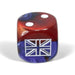 Chessex WWII GREAT BRITAIN GEMINI BLUE-RED/WHITE 12D6 16MM DICE BLOCK May-23 Pre-Order - Tistaminis