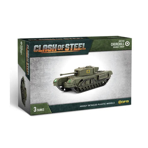 Clash of Steel Churchill Assault Troop (x3 Plastic) May-18 Pre-Order - Tistaminis