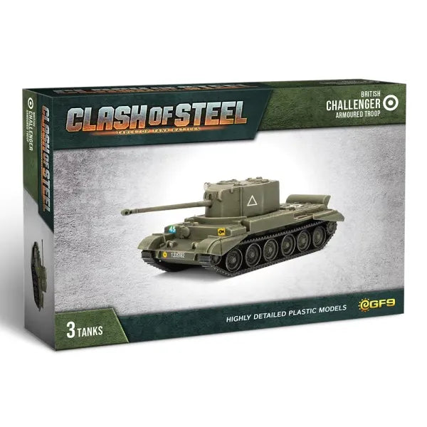Clash of Steel Challenger Armoured Troop (x3 Plastic) May-25 Pre-Order - Tistaminis
