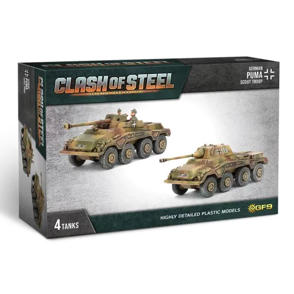 Clash of Steel Puma Scout Troop (x4 Plastic) May-18 Pre-Order - Tistaminis