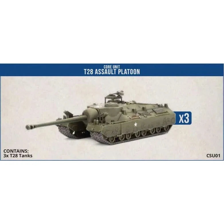 Clash of Steel T28 Assault Tank Platoon (x3 Plastic) Jun-22 Pre-Order - Tistaminis