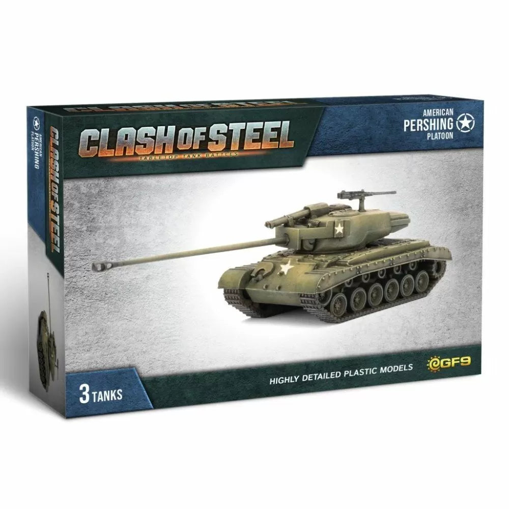 Clash of Steel M26 Pershing Tank Platoon (x3 Plastic) Apr-20 Pre-Order - Tistaminis