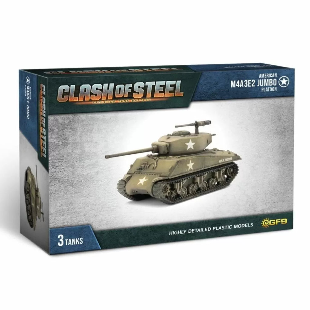 Clash of Steel M4A3E2 Jumbo Tank Platoon (x3 Plastic) Apr-20 Pre-Order - Tistaminis