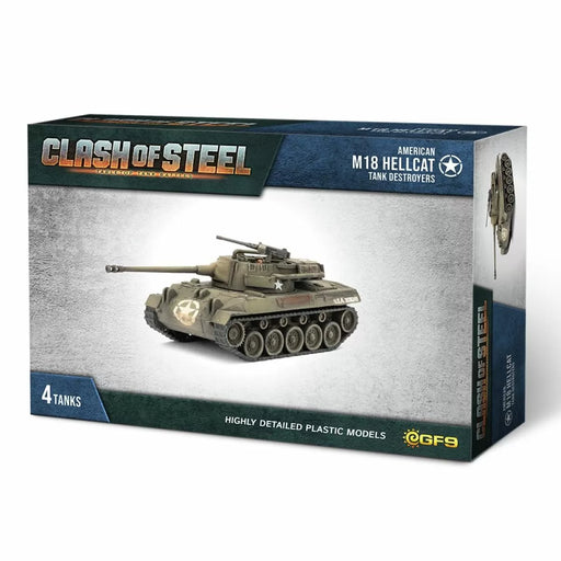 Clash of Steel M18 Hellcat Tank Destroyers (x4 Plastic) Apr-27 Pre- Order - Tistaminis