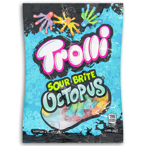 Trolli Sour Brite Octopus Chewy Candy (120g) - Tistaminis