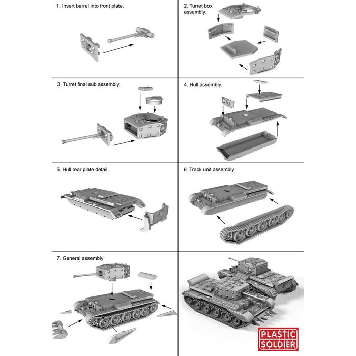 Plastic Soldier WW2V20027 1/72 BRITISH CROMWELL TANK New - Tistaminis