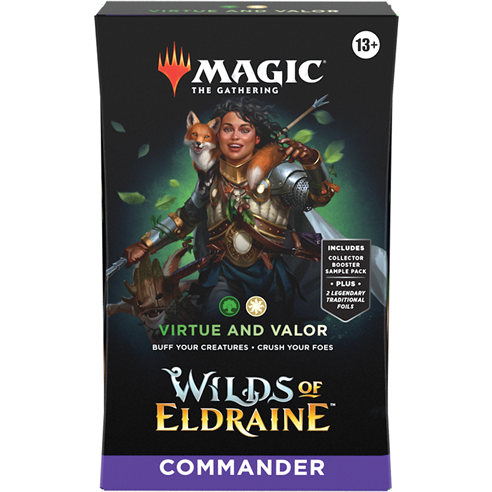 Magic the Gathering WILDS OF ELDRAINE COMMANDER - Virtue and Valor Sept 8th Pre-Order - Tistaminis