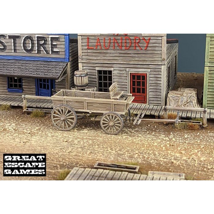 Dead Man's Hand Unhitched Wagon Plastic Kit New - Tistaminis