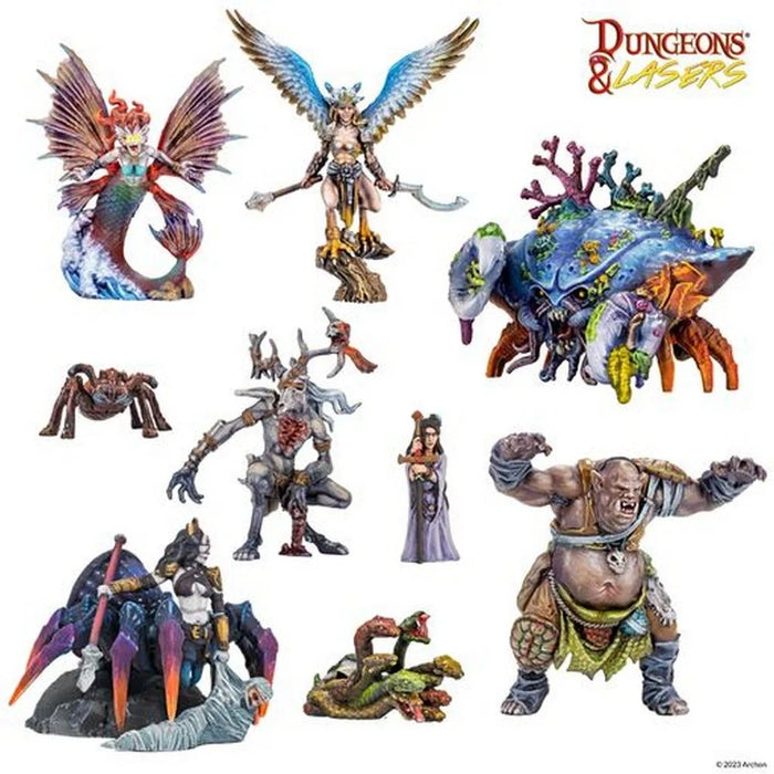 DUNGEONS AND LASERS FANTASY MINIATURES SET New - Tistaminis