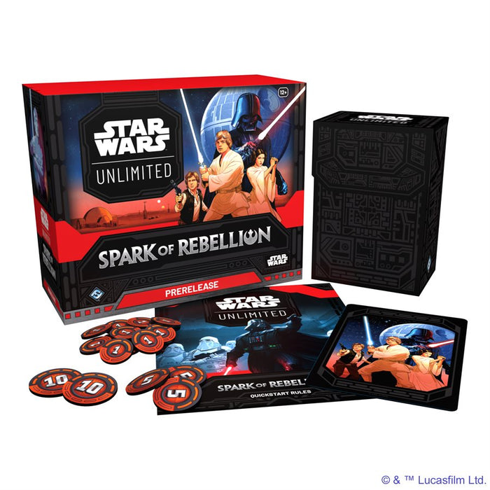 Star Wars: Unlimited: Spark of Rebellion Prerelease Box Mar-01 Pre-Order - Tistaminis