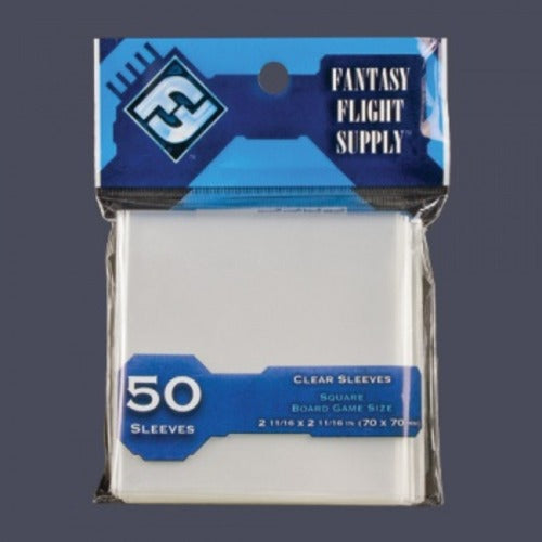 Fantasy Flight Supply: 50CT Square Clear Sleeves - Tistaminis