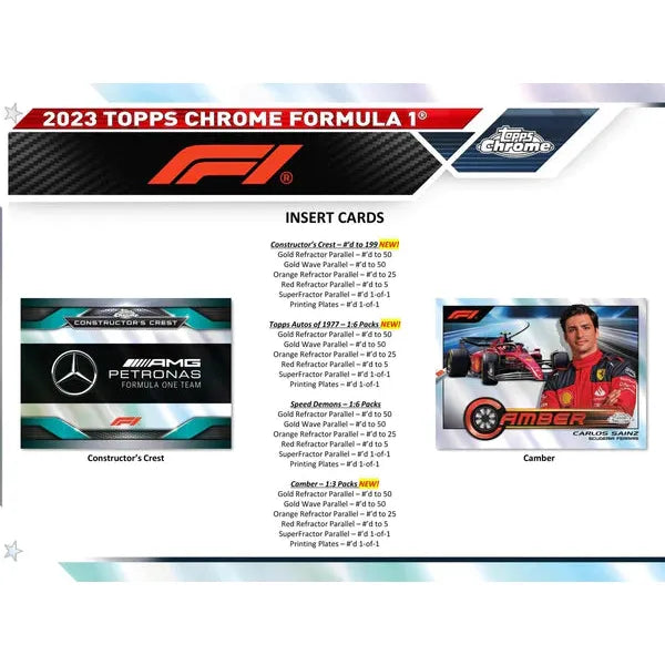 TOPPS FORMULA 1 CHROME 2023 New - Tistaminis