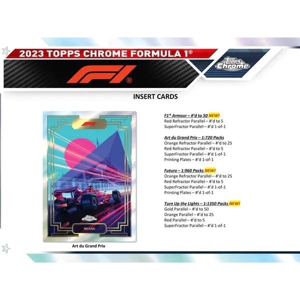 TOPPS FORMULA 1 CHROME 2023 New - Tistaminis