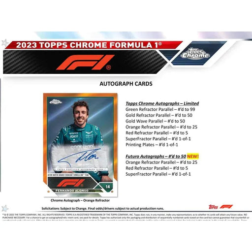 TOPPS FORMULA 1 CHROME 2023 New - Tistaminis