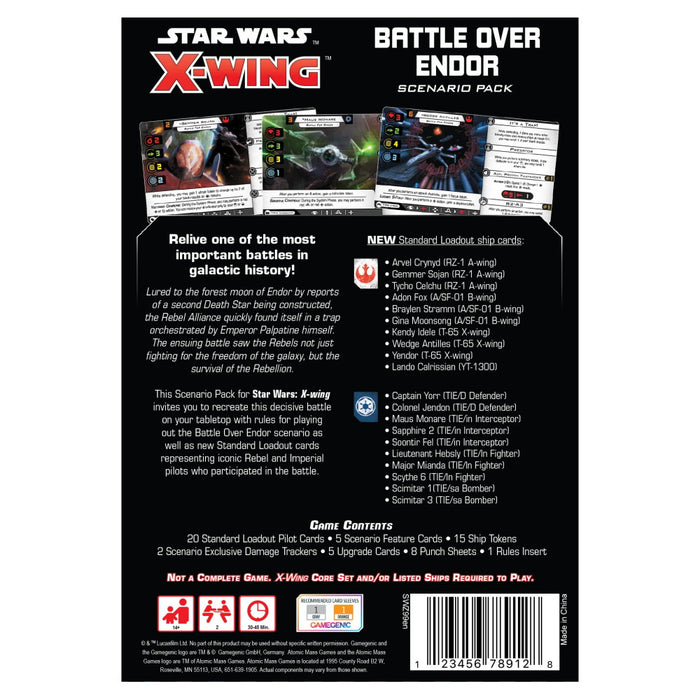 Star Wars: X-Wing 2nd Ed: Battle Over Endor Scenario Pack