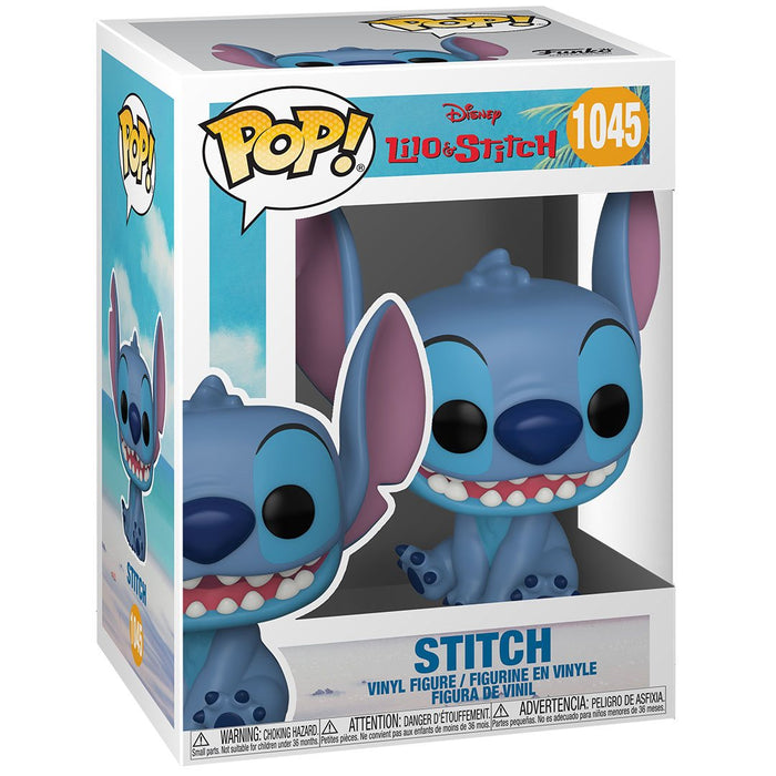 POP DISNEY LILO & STITCH STITCH SEATED/SMILING #1045 New - Tistaminis