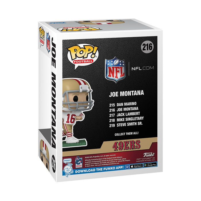 Funko Pop! POP NFL LEGENDS JOE MONTANA (AWAY) #216 New - Tistaminis