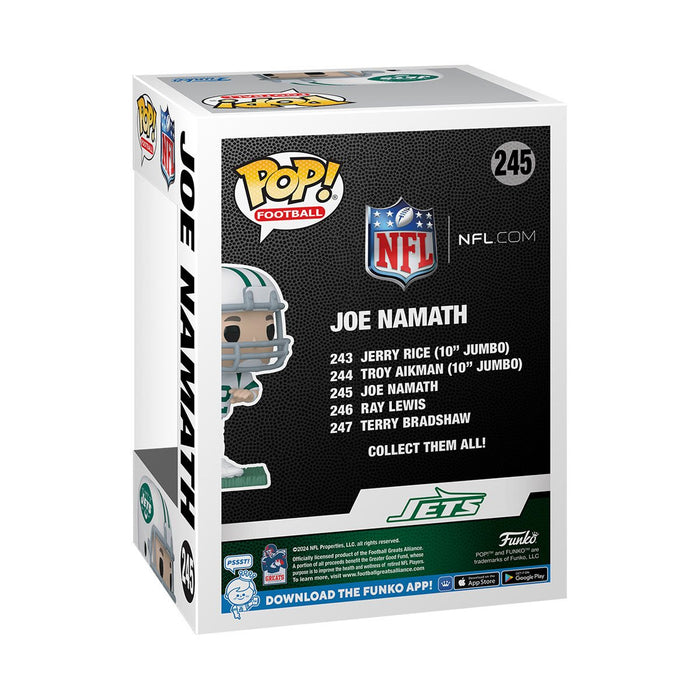 FUNKO POP NFL LEGENDS JETS JOE NAMATH #245