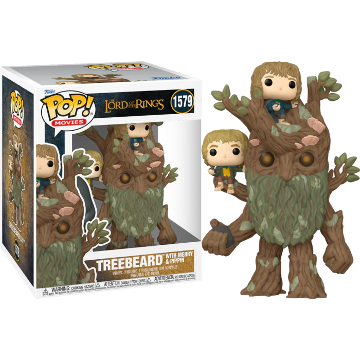 FUNKO POP LORD OF THE RINGS TREEBEARD W/ MERRY & PIP 6" #1579