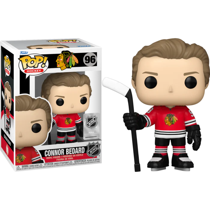 FUNKO POP NHL BLACKHAWKS CONNOR BEDARD (RED) #96