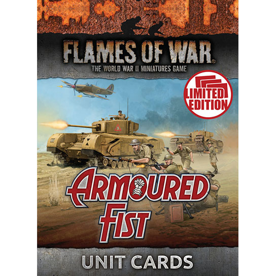 Flames of War Armoured Fist Unit Cards (Mid War x39 Cards)