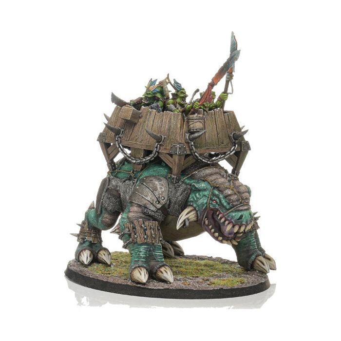 Shieldwolf Goblins Forest Goblin Brutgoth w/howdah and crew (Box) New - Tistaminis