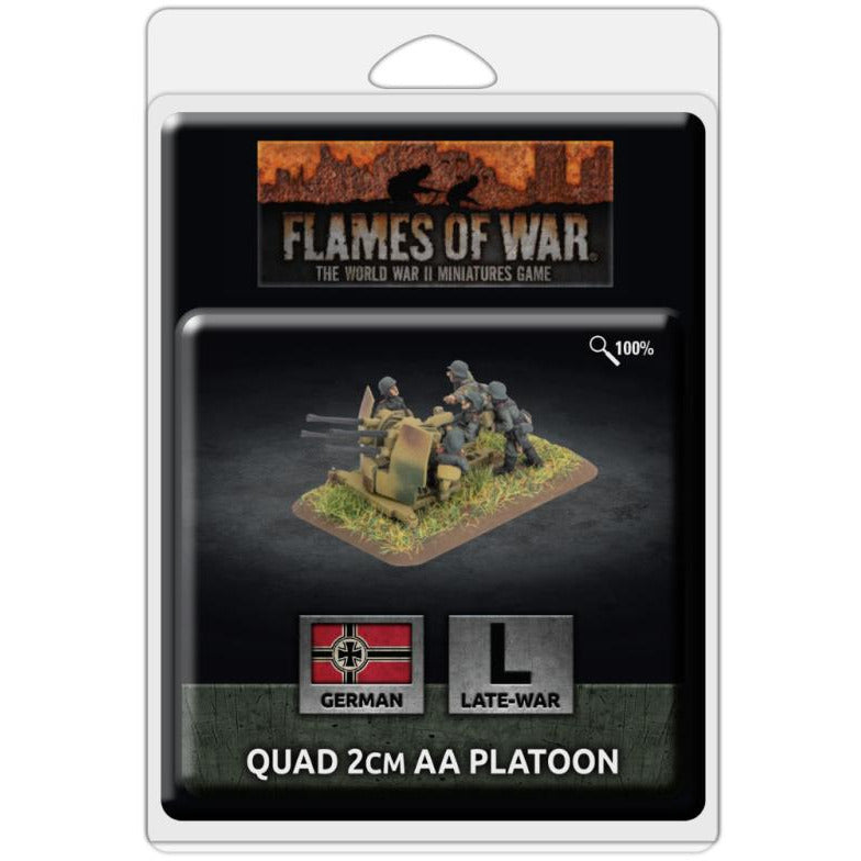 Flames of War German Quad 2cm AA Platoon (x3) New - Tistaminis