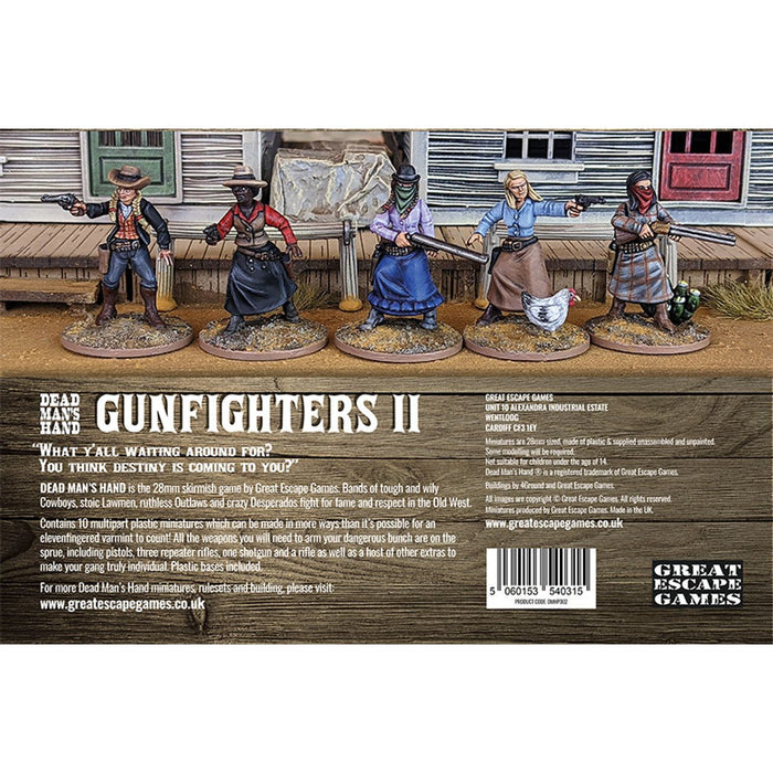 Dead Man's Hand Plastic Gunfighters II New