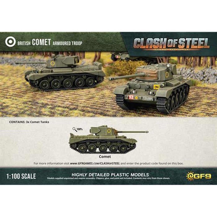 Clash of Steel Comet Armoured Troop (x3 Plastic)