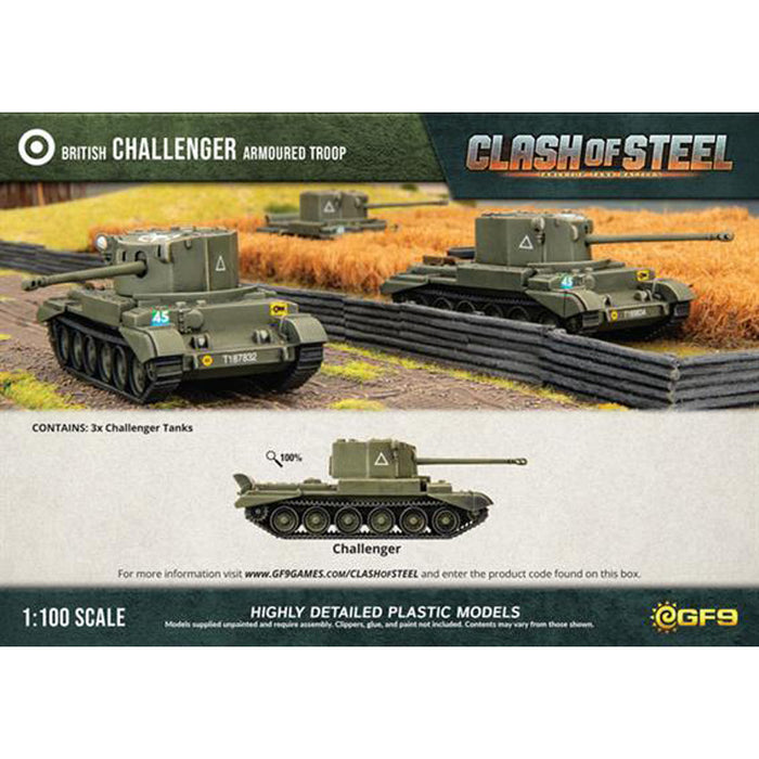 Clash of Steel Challenger Armoured Troop (x3 Plastic)