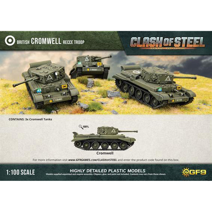 Clash of Steel Cromwell Recce Troop (x3 Plastic)