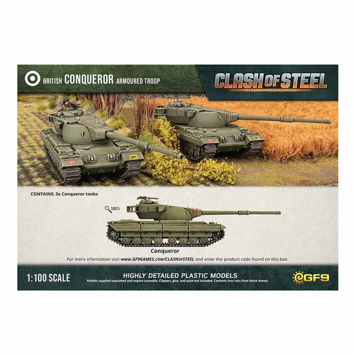 Clash of Steel Conqueror Heavy Tank Troop (x3 Plastic)