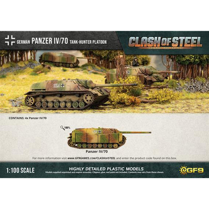 Clash of Steel Panzer IV/70 Tank-hunter Platoon (x4 Plastic)