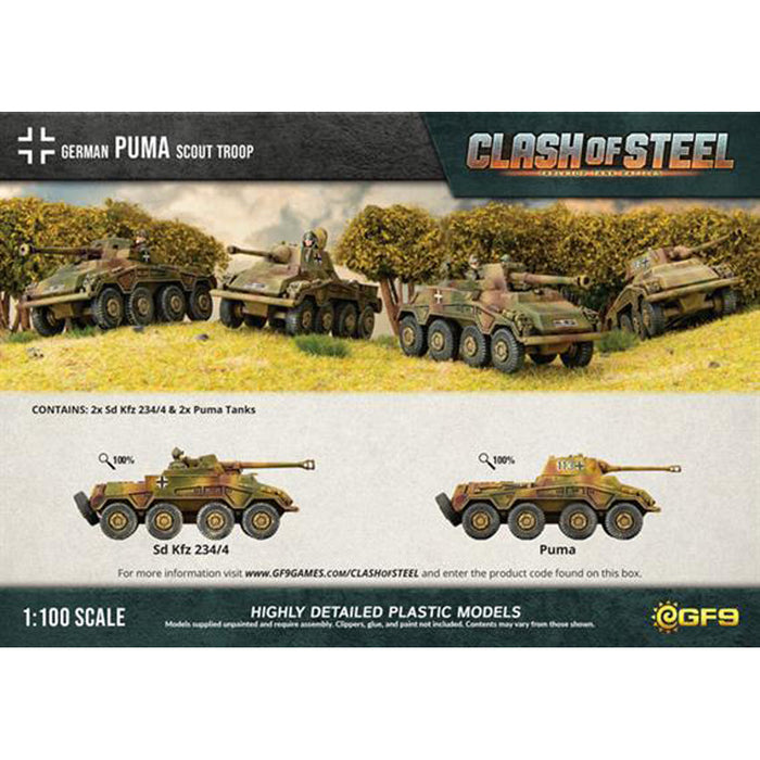 Clash of Steel Puma Scout Troop (x4 Plastic)