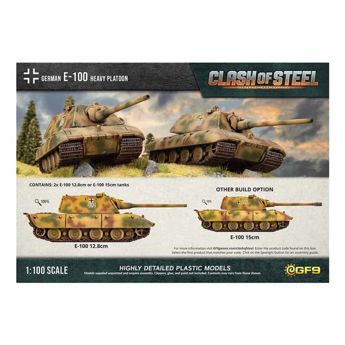 Clash of Steel E-100 Heavy Tank Platoon (x2 Plastic)