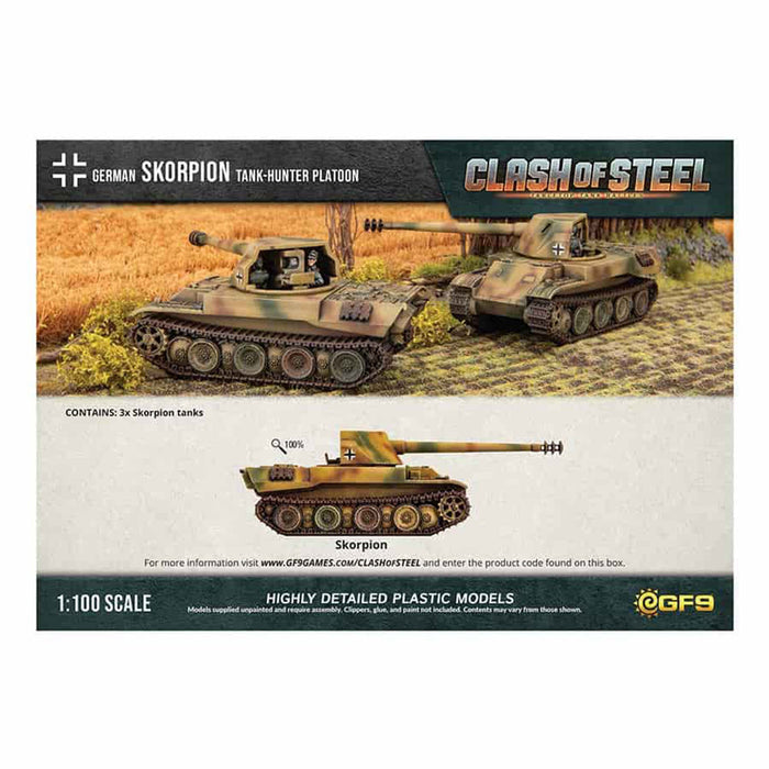 Clash of Steel Skorpion G Tank-hunter Platoon (x3 Plastic)