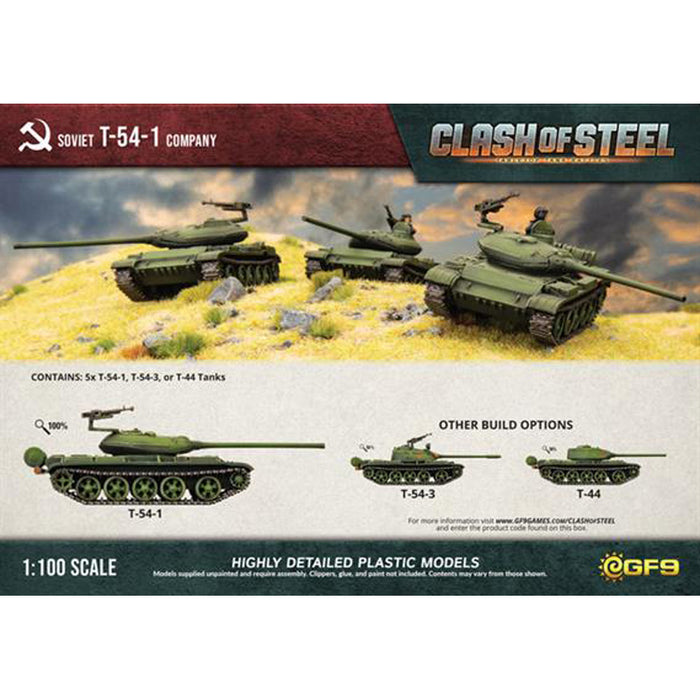 Clash of Steel T-44 / T-54-1 Tank Company (x5 Plastic)