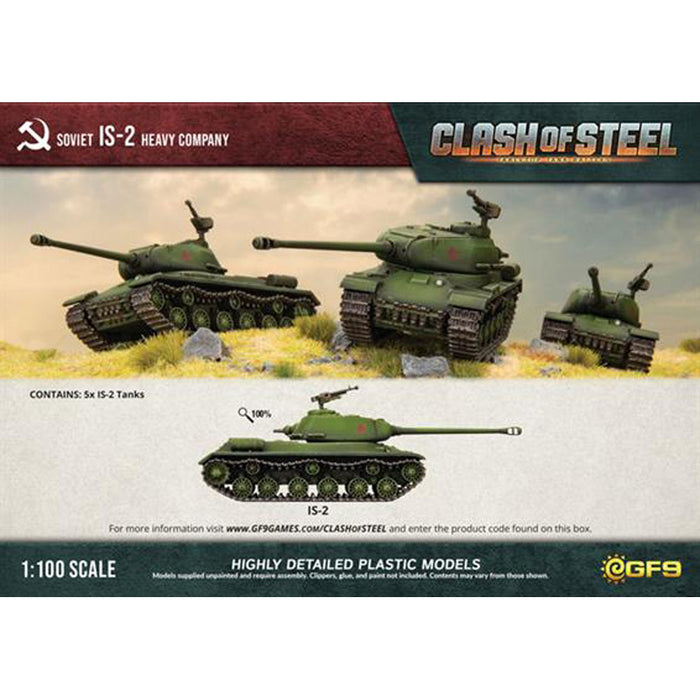 Clash of Steel IS-2 Heavy Tank Company (x5 Plastic)