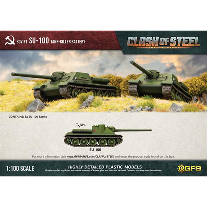 Clash of Steel SU-100 Tank-Killer Company (x5 Plastic)