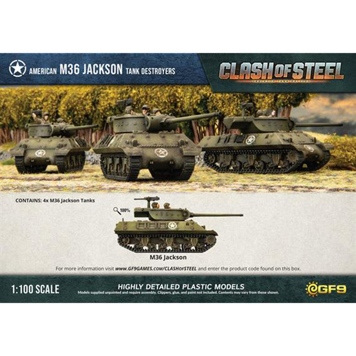 Clash of Steel M36 Jackson Tank Destroyers (x4 Plastic)