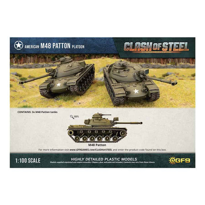 Clash of Steel M48 Medium Tank Platoon (x3 Plastic)