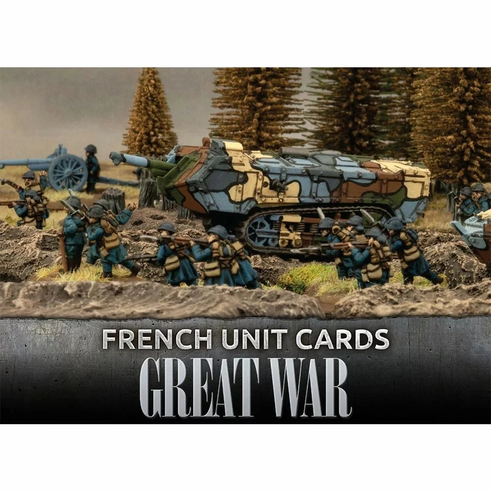 Great War - French Unit Cards (x103 Cards), Contains 103 cards, New - Tistaminis
