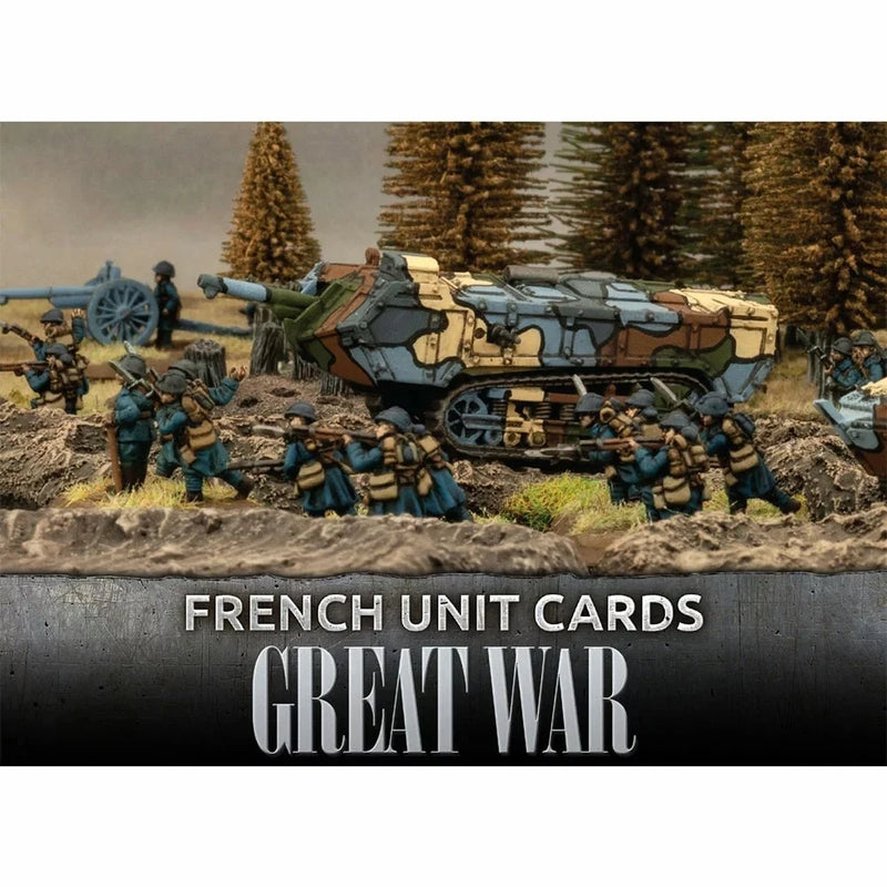 Great War - French Unit Cards (x103 Cards), Contains 103 cards, New - Tistaminis