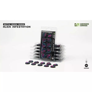 Alien Infestation Bases - Round 25mm (x10) New - Tistaminis
