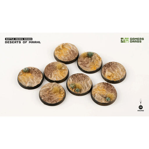 Deserts of Maahl Round 32mm (x8) New - Tistaminis