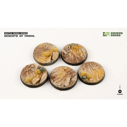 Deserts of Maahl Round 40mm (x5) New - Tistaminis